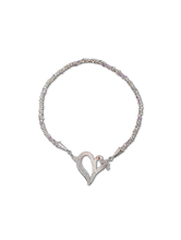 Load image into Gallery viewer, Hearts Necklace - Sterling Silver, Amethysts, Topaz