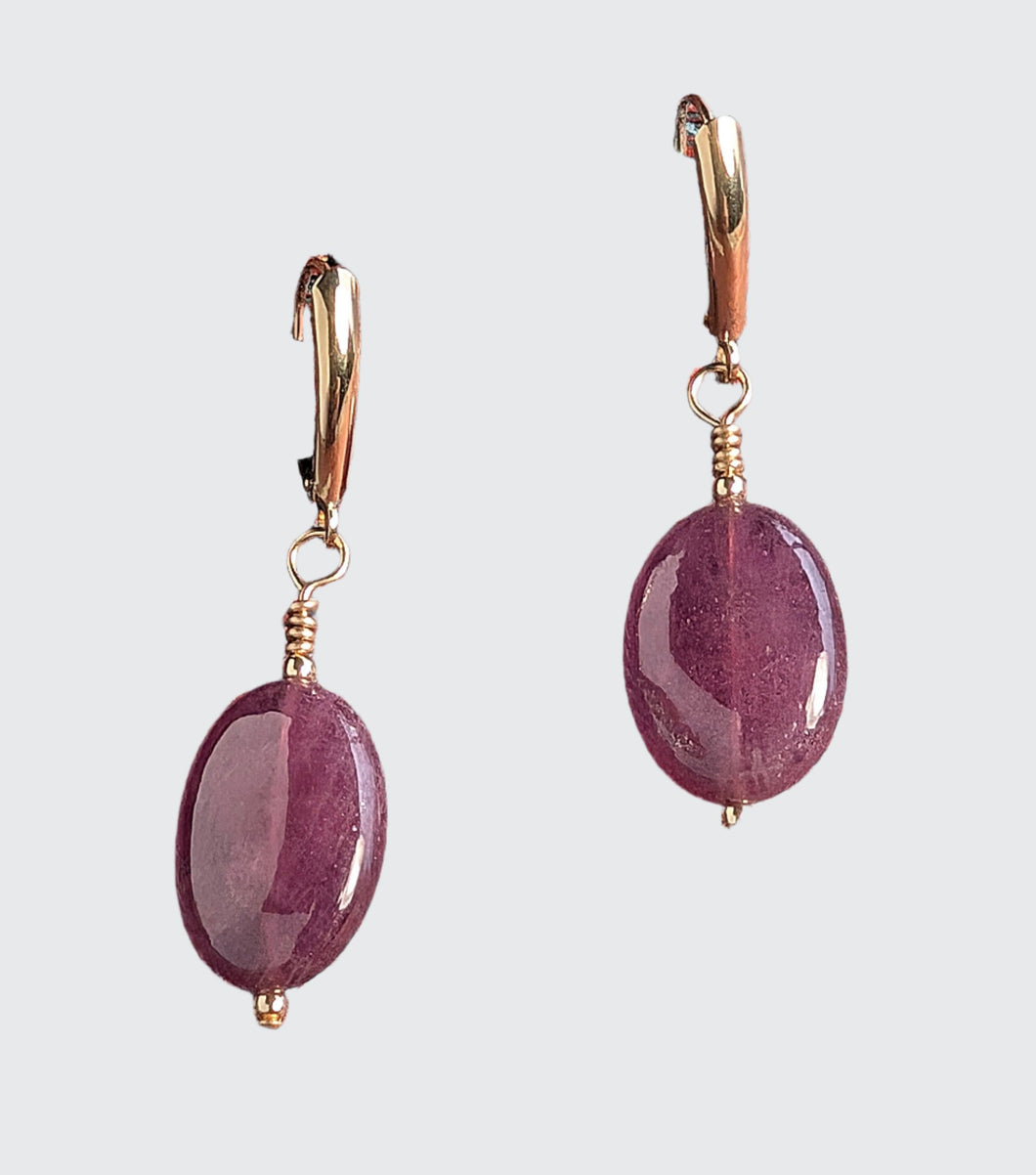 Radiant Romance Ruby Earrings