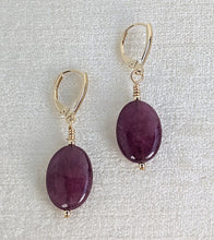 Load image into Gallery viewer, Radiant Romance Ruby Earrings