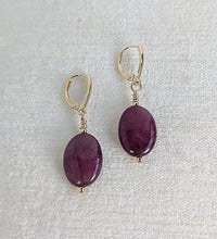 Load image into Gallery viewer, Radiant Romance Ruby Earrings