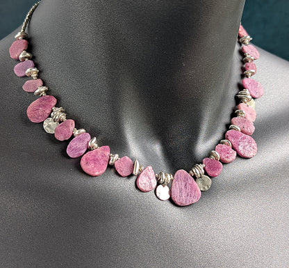 Rubies Au Naturel - Ruby and Sterling Silver Necklace