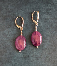 Load image into Gallery viewer, Radiant Romance Ruby Earrings