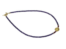 Load image into Gallery viewer, Be Mine Necklace in Faceted Ruby and Amethyst with Gold Center Stone
