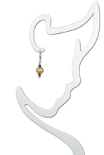 Load image into Gallery viewer, Be Mine Earrings - Amethyst and Gold Leverback Dangle Earrings