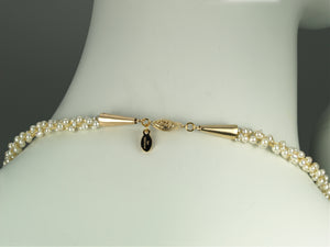 Champagne and Caviar ll Black Diamond and Pearl Necklace