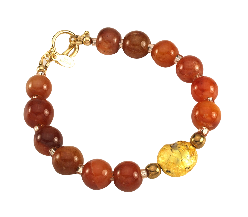 Red Jade Glow Bracelet