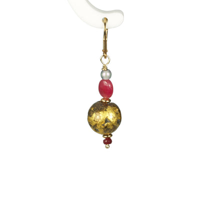 &quot;Ruby Glow&quot; Earrings