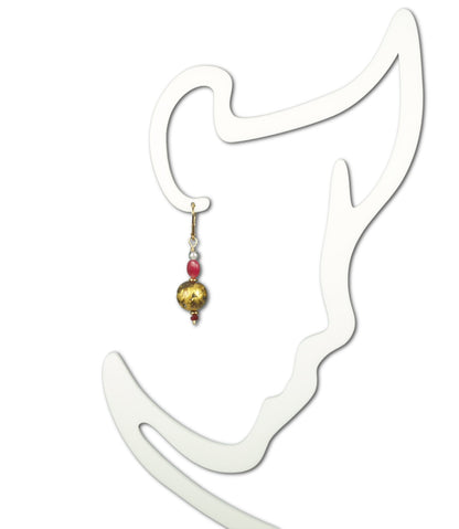 &quot;Ruby Glow&quot; Earrings