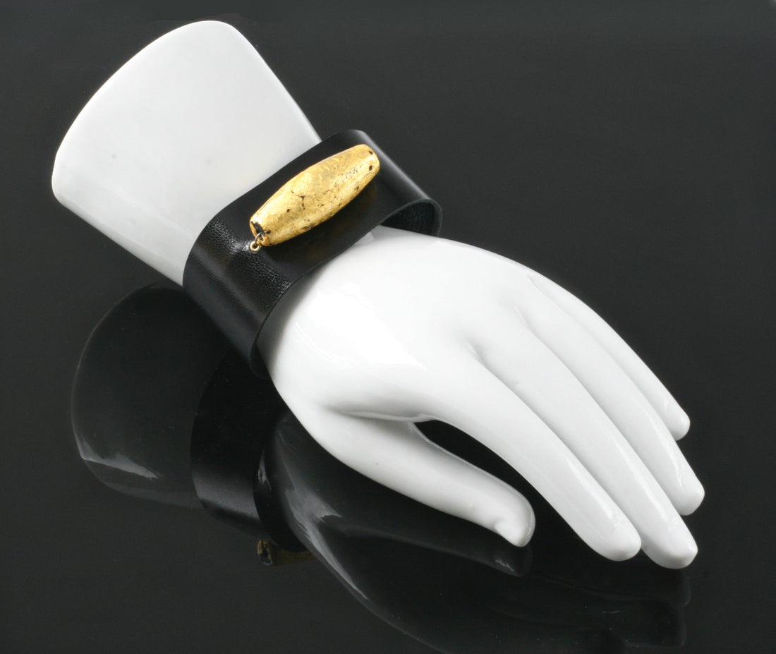 Good Luck Glow -Leather Cuff Bracelet