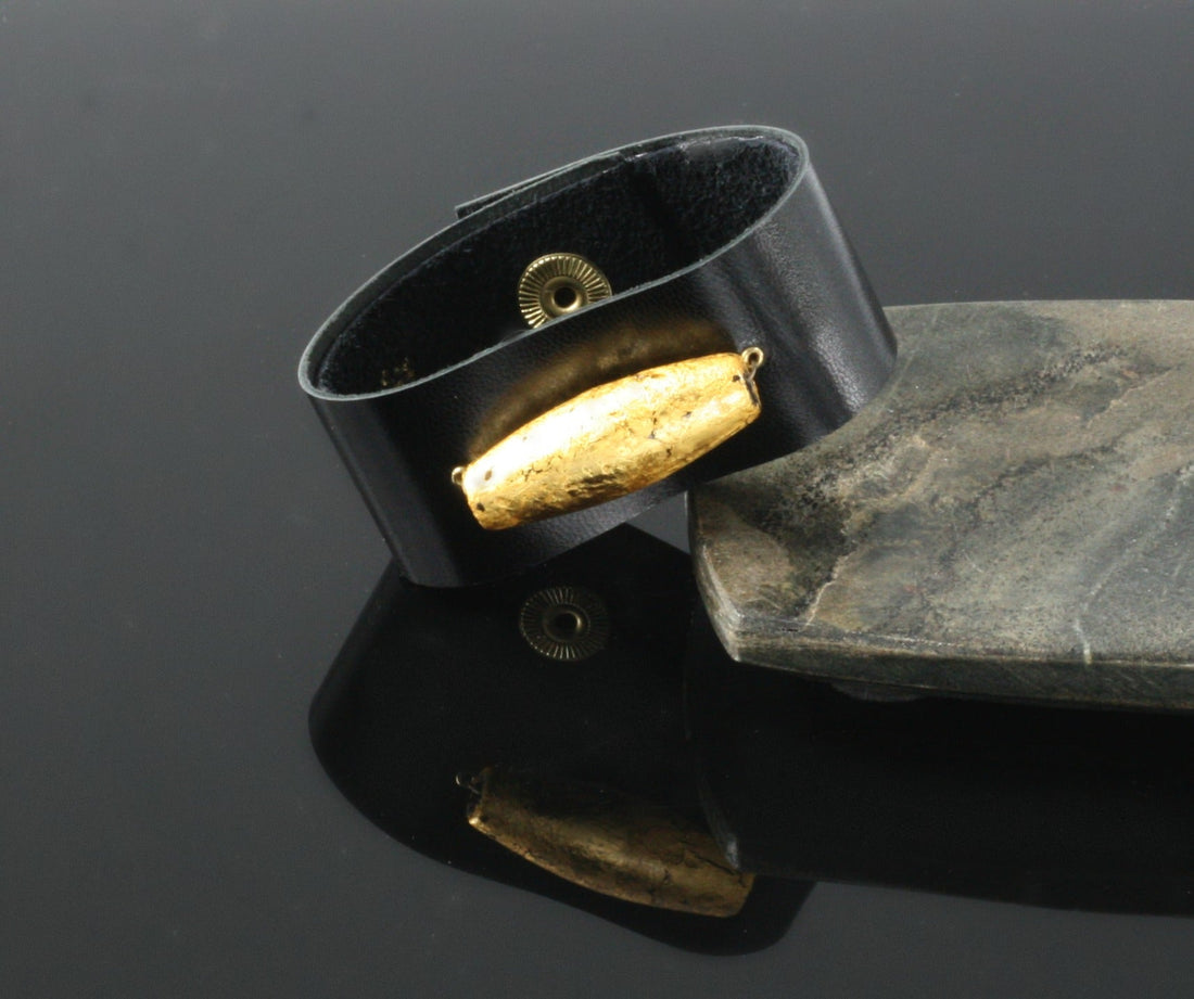 Good Luck Glow -Leather Cuff Bracelet
