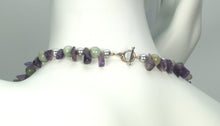Load image into Gallery viewer, Mystique Necklace - White Gold, Jade, and Amethyst